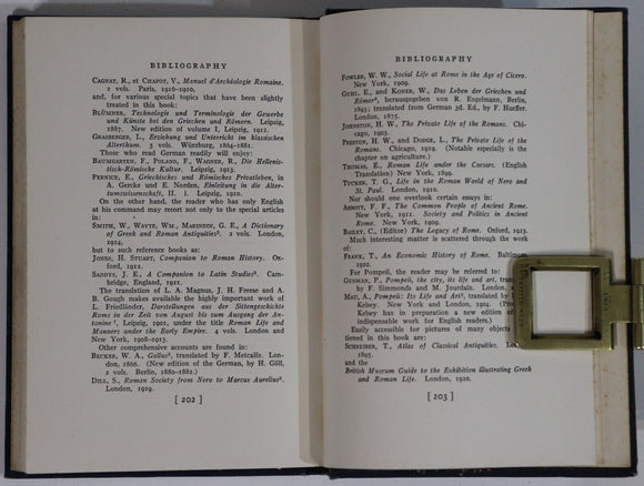 1927 Roman Private Life And Its Survivals by W McDaniel Antique History Book