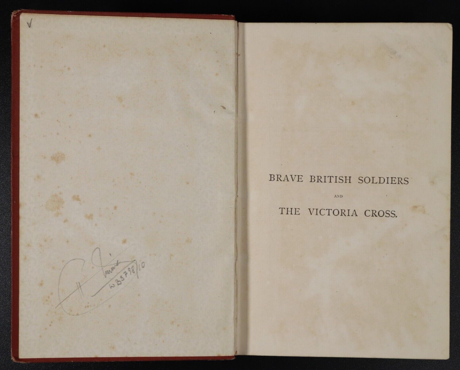 c1880 Brave British Soldiers & The Victoria Cross Antique Children's Book