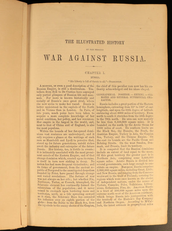 c1857 The Illustrated War Against Russia EH Nolan Antique History Books 2vol Set