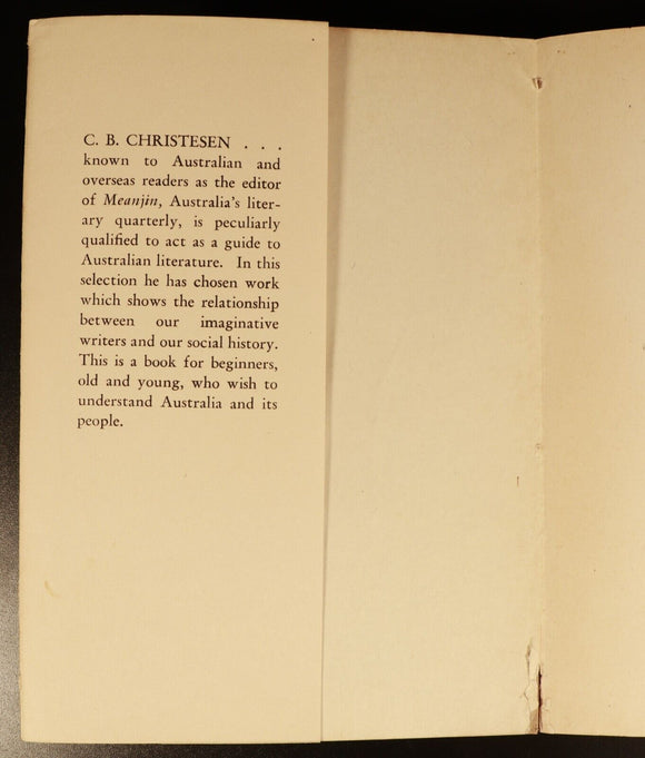 1949 Australian Heritage by CB Christesen Australian Literary History Book 1st