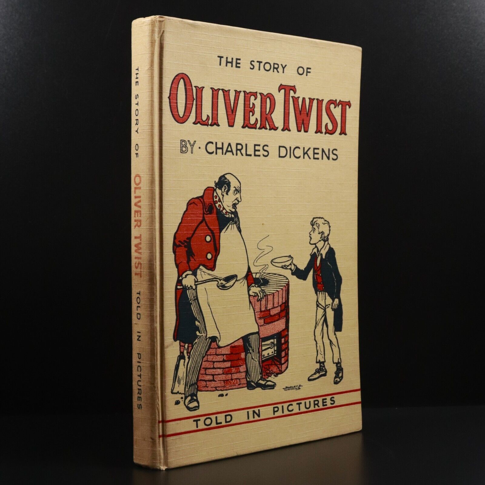 c1960 Story Of Oliver Twist Told In Pictures by C Dickens Vintage Childrens Book