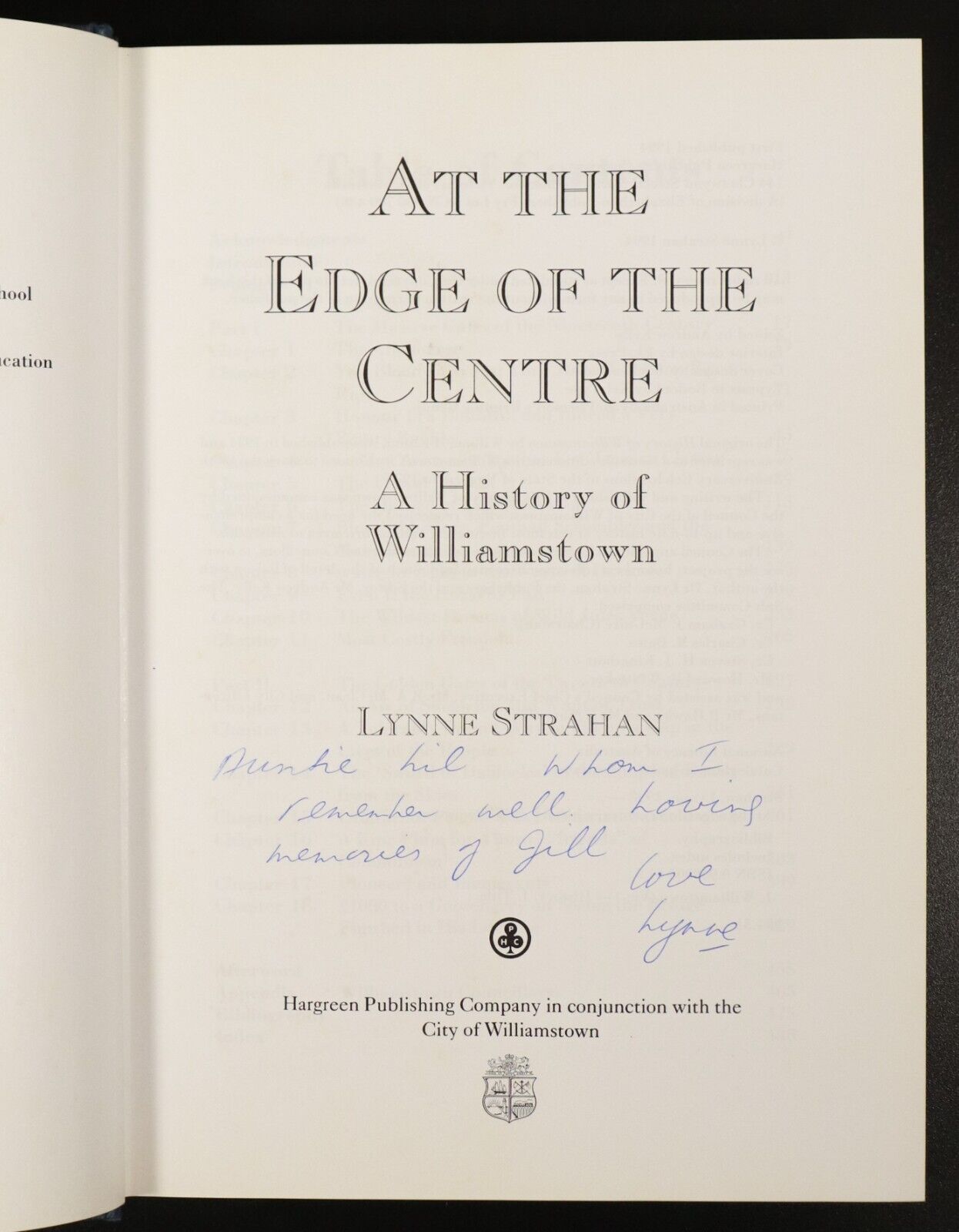 1994 A History Of Williamstown by Lynne Strahan Melbourne Local History Book