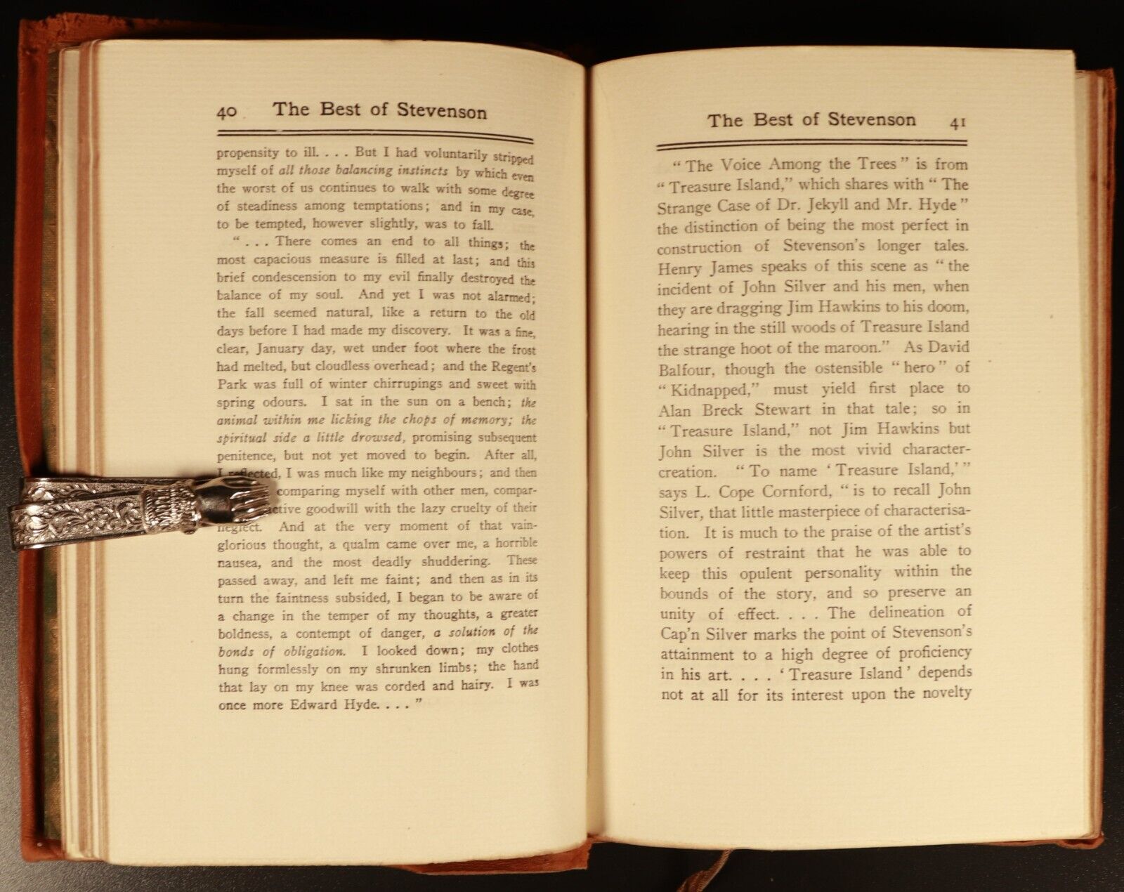 c1902 The Best Of Robert L Stevenson by A. Jessup Antique Scottish Fiction Book