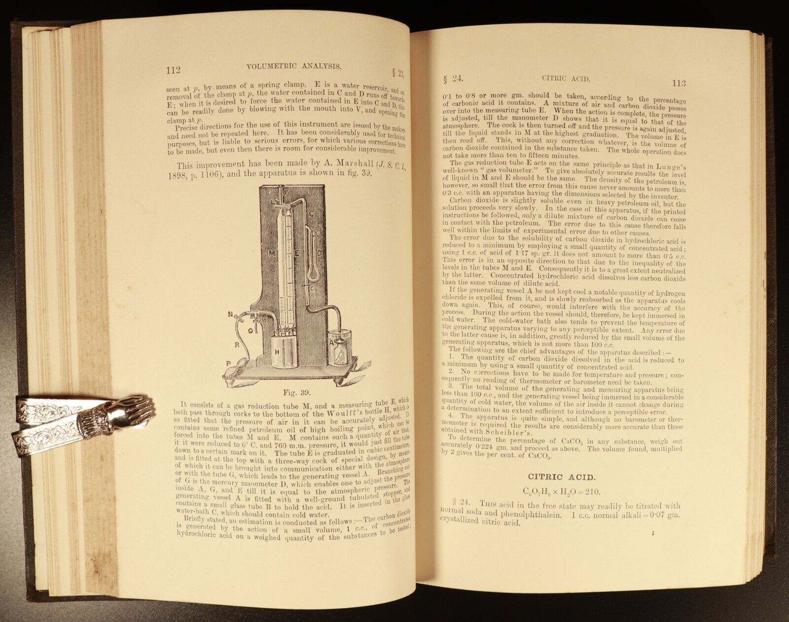 1900 Handbook Of Volumetric Analysis by Francis Sutton Antique Science Book