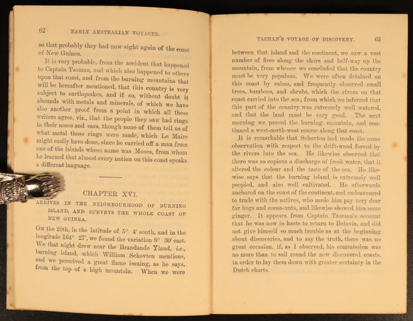 1886 Early Australian Voyages Pelsart Dampier Tasman Antiquarian History Book