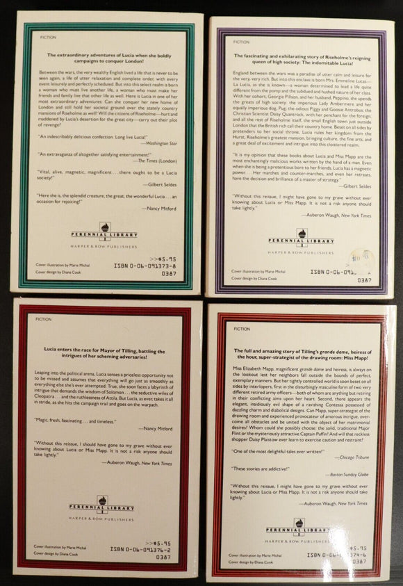 1985 The Works Of E.F. Benson 9 Book Bundle Make Way For Lucia As We Were