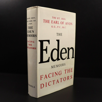 1962 The Eden Memoirs Facing The Dictators Military Book Earl Of Avon 1st Ed.