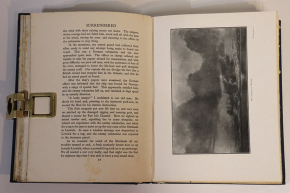 c1920 Surrendered: Some Naval War Secrets WW1 British Military History Book