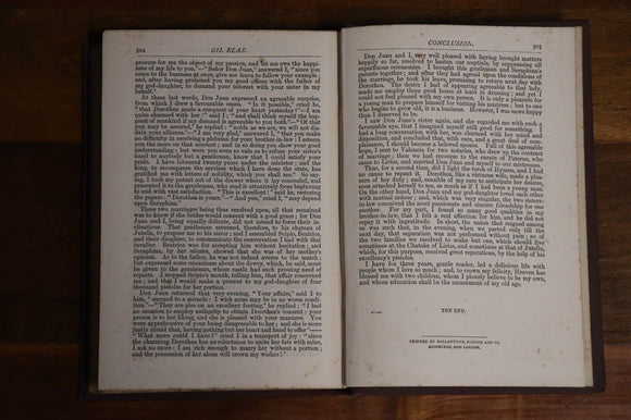 c1900 Adventures Of Gil Blas Of Santillane Antique Literature Fiction Book