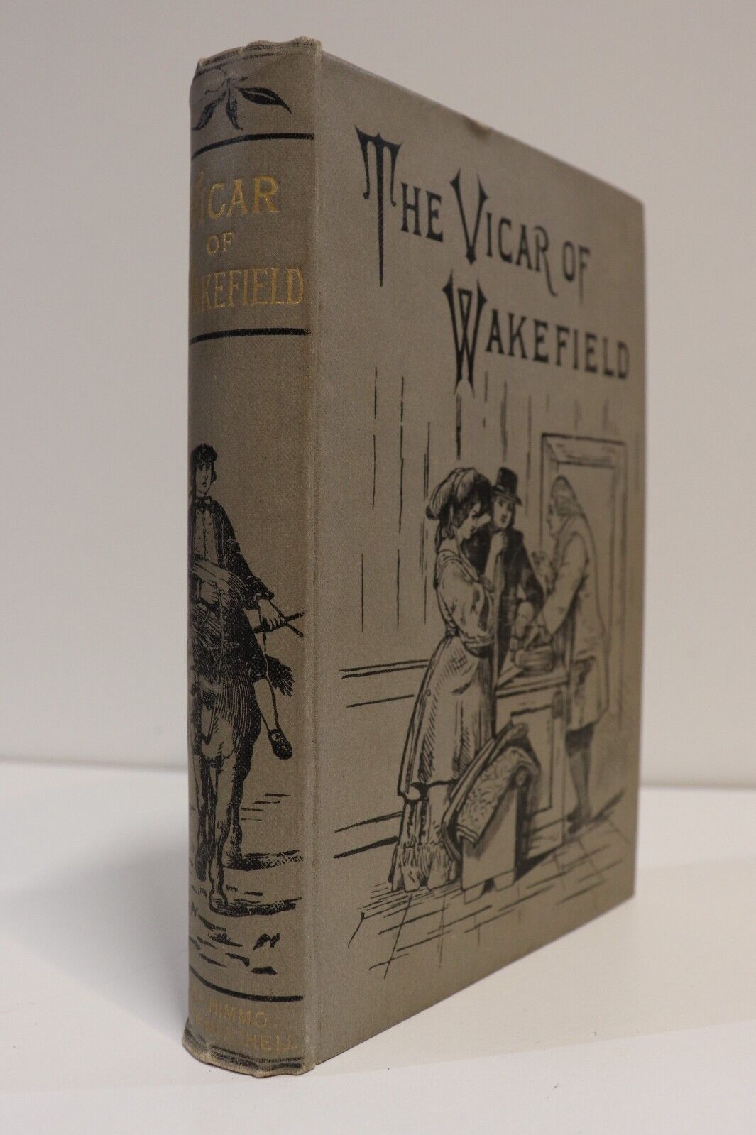 1891 The Vicar Of Wakefield by Oliver Goldsmith Antique Irish Fiction Book