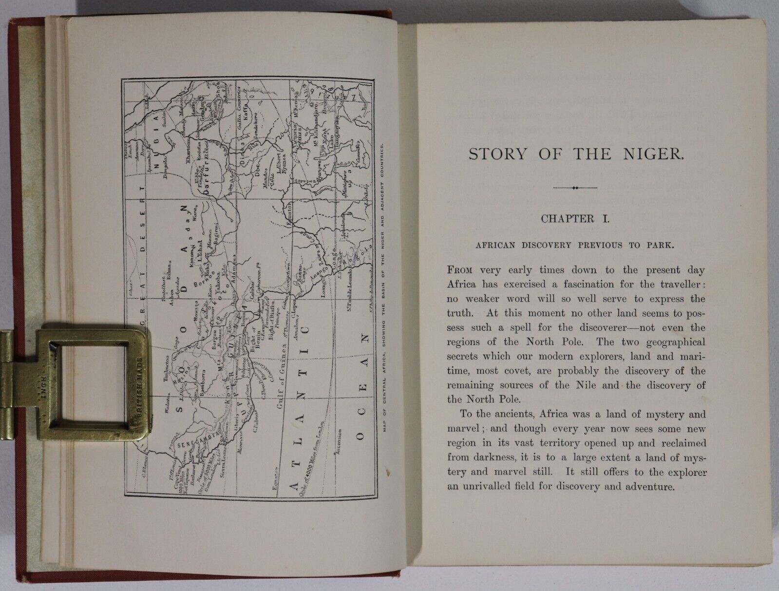 1898 Story Of The Niger by Robert Richardson Antique African History Book