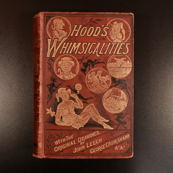 c1880 Whimsicalities by Thomas Hood Antique Illustrated British Literature Book