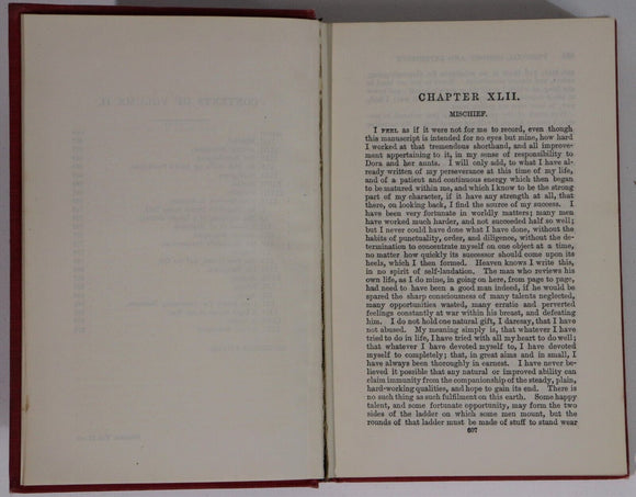1911 2vol David Copperfield by Charles Dickens Antique British Fiction Book Set