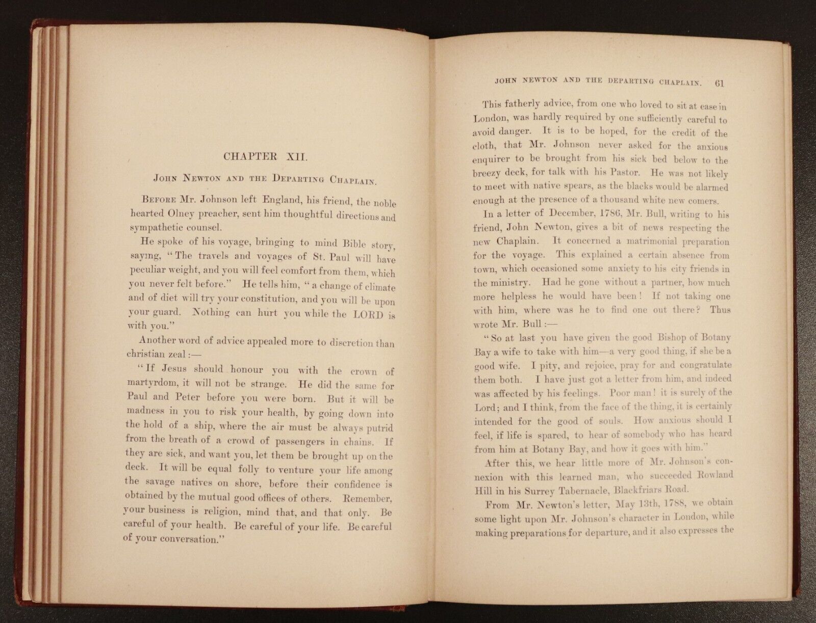 1898 Australia's First Preacher Richard Johnson Antique Australian History Book