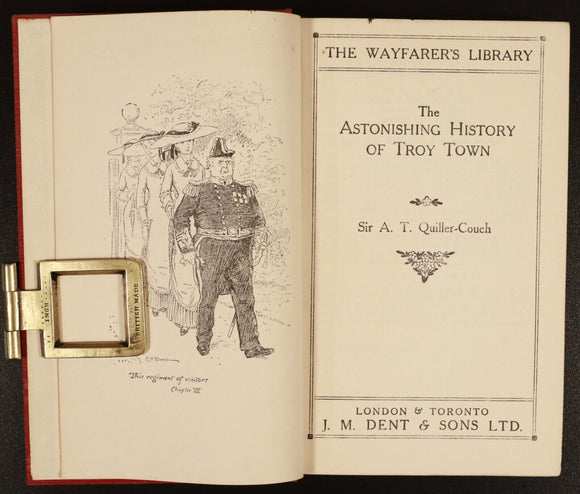 1934 Astonishing History Of Troy Town by A.T. Quiller-Couch British Fiction Book