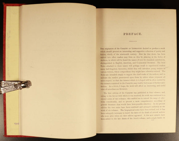 The Casquet Of Literature by Charles Gibbon 6vol c1877 Antique History Book Set