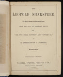 c1885 The Leopold Shakspere Illustrated: Cassell Antiquarian Literature Book-3