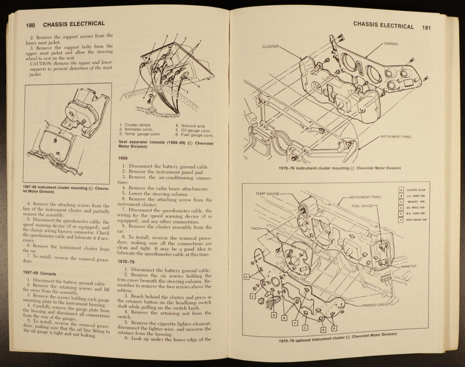 1979 Chilton's Camaro 1967-79 Repair & Tune-Up Guide Automotive Reference Book