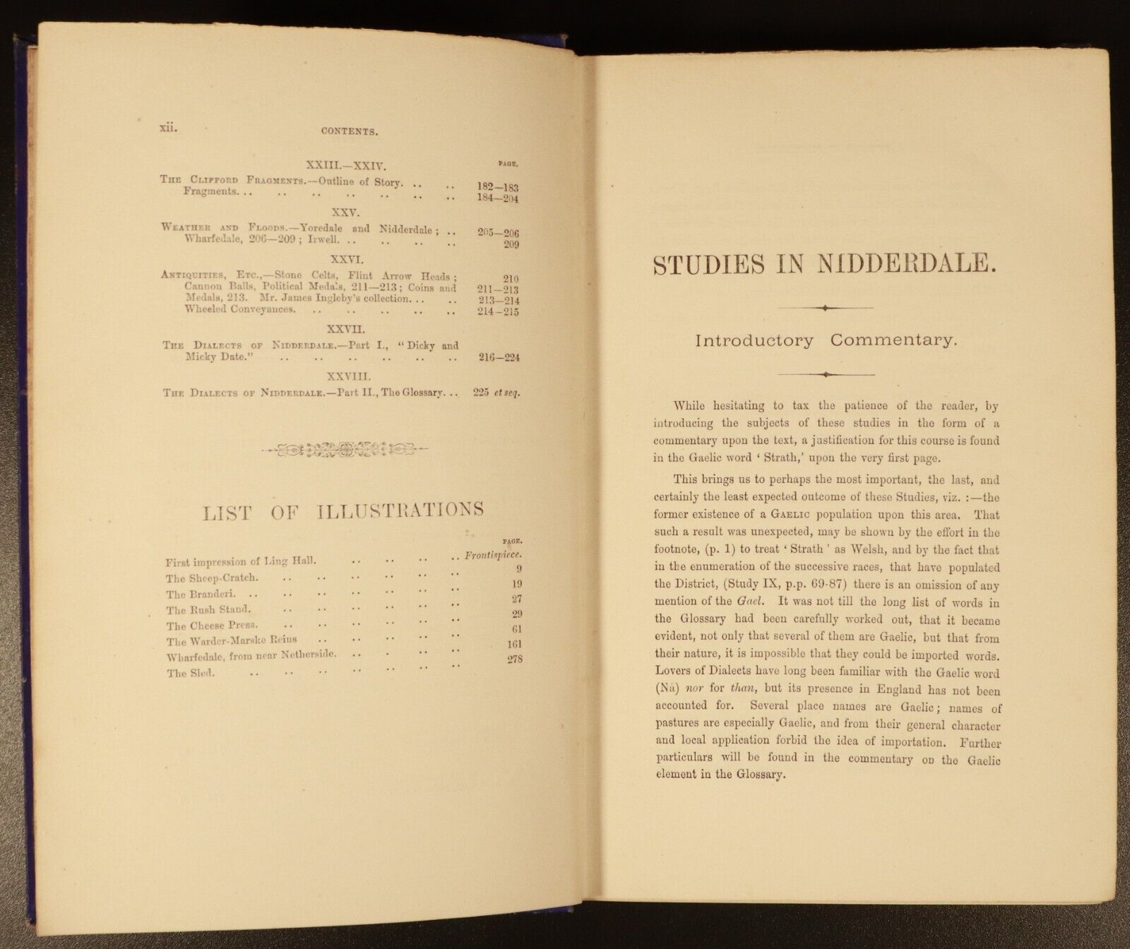 c1882 Studies In Nidderdale by J. Lucas Antique British History Book 1867-1872