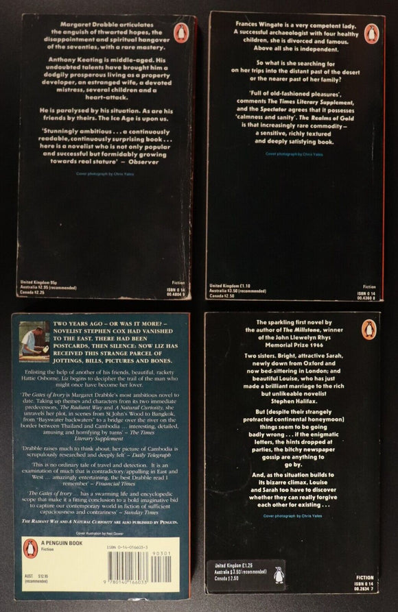 1985 The Works Of Margaret Drabble 4 Book Bundle Gates Of Ivory Summer Bird Cage
