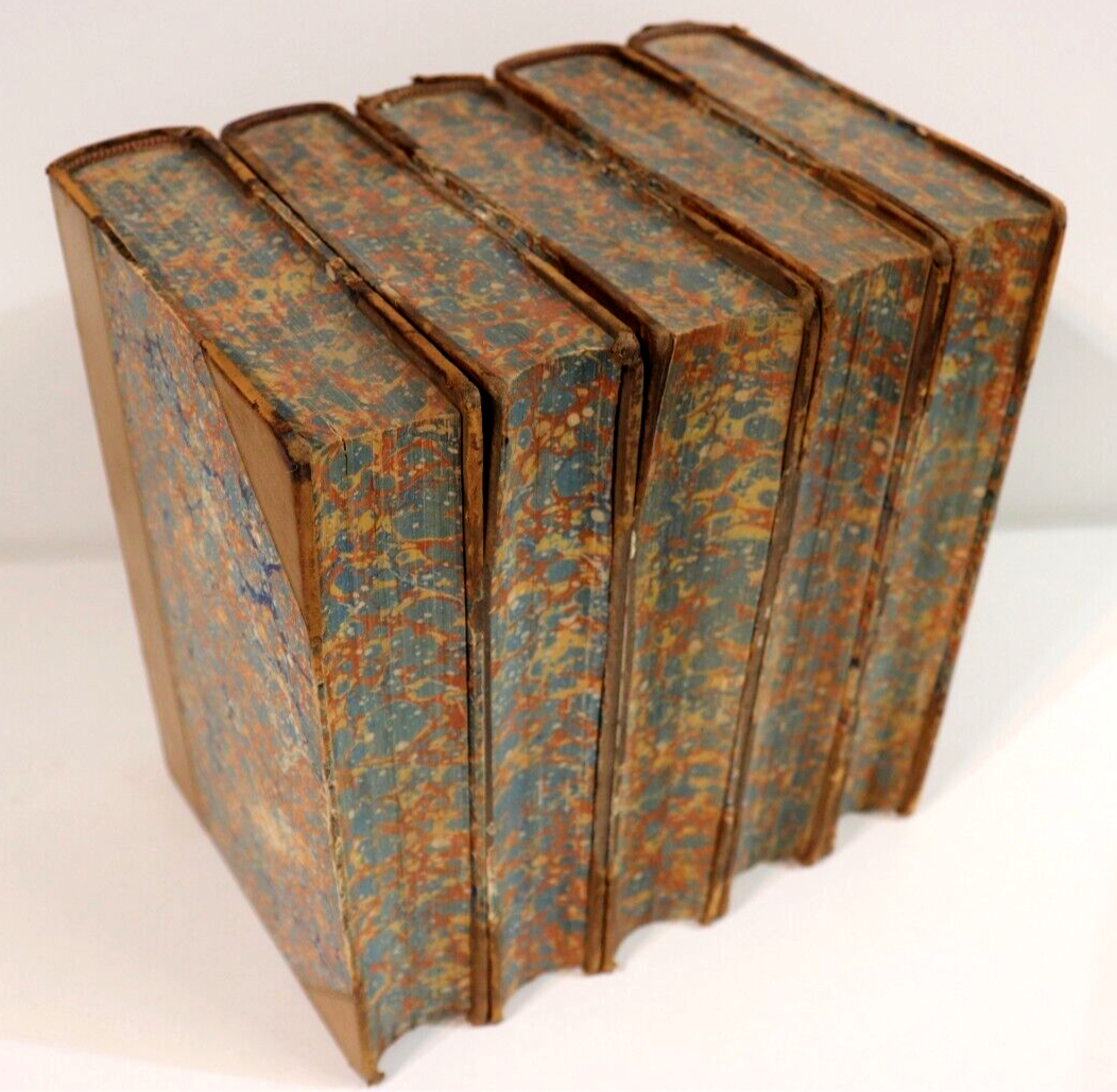 c1880 5vol George Eliot's Novels Antique English Fiction Book Collection - 0