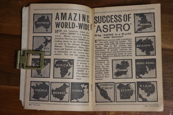 1937 Aspro Year Book Australian Social & Household History Book