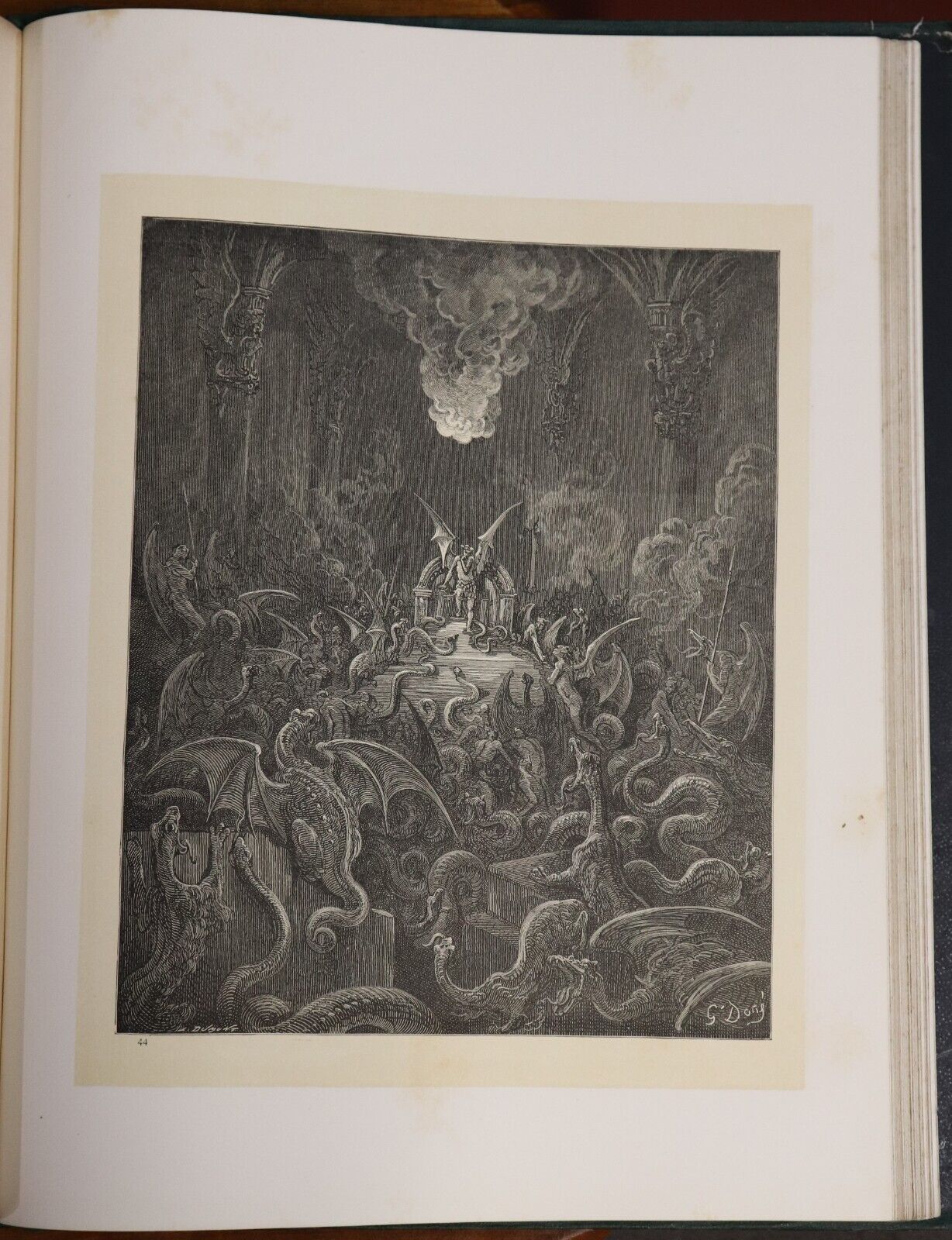 c1880 Milton's Paradise Lost: Gustave Dore Antiquarian Book Engravings