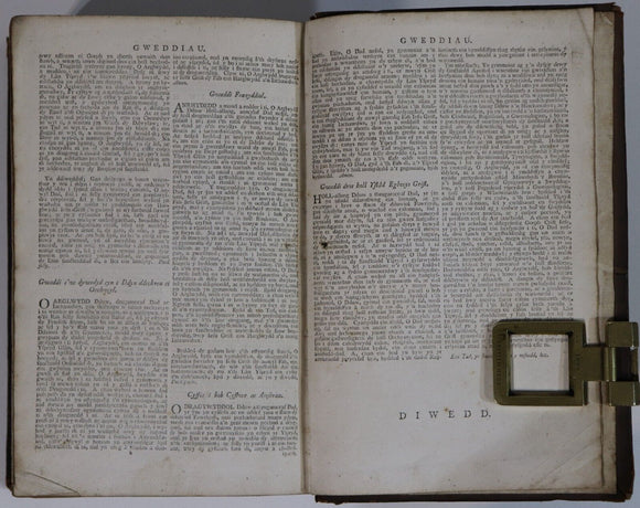 1799 Hyfforddiadaa Antiquarian Welsh Theology Book Church Of England Wales