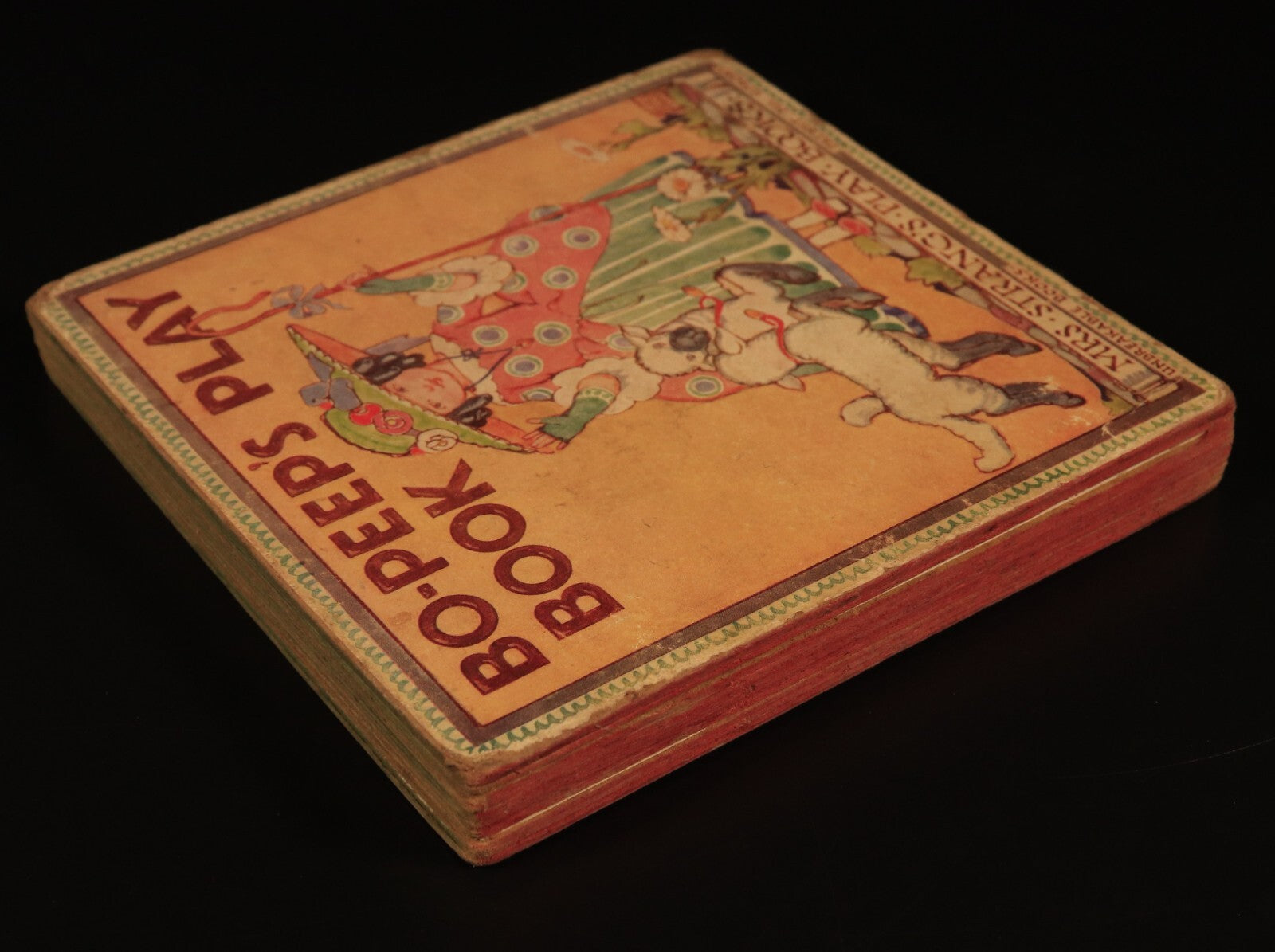 c1913 Bo-Peep's Play Book by Mrs Strang Antique Childrens Book Unbreakable Books - 0