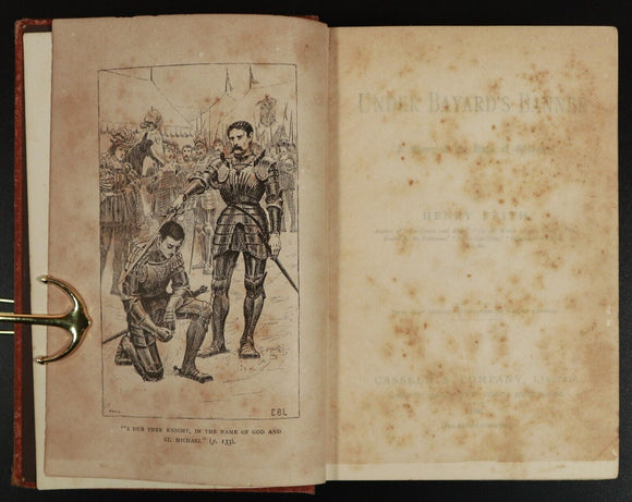 1886 Under Bayard's Banner by Henry Frith Antique Illustrated Irish Fiction Book