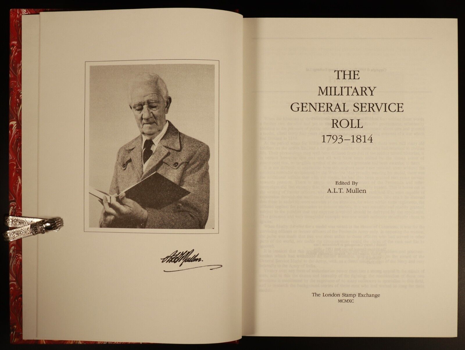 1990 The Military General Service Roll 1793-1814 Military History Book Gilt