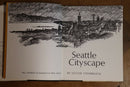1963 Seattle Cityscape by Victor Steinbrueck Vintage Architecture Book-3