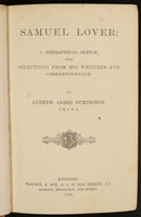 1880 Samuel Lover Biographical Sketch Antique Literature Book 1st Edition-3