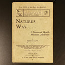 c1920 Nature's Way Health Without Medicine Antique Australian Health Book-1