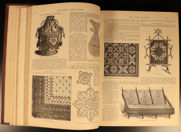 The Girls Own Annual 1882 Antique British Illustrated Girls Book Volume 3