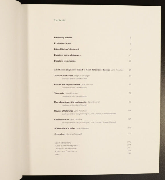 2012 Toulouse-Lautrec Paris & The Moulin Rouge Art History Book National Gallery