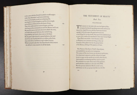 1938 The Testament Of Beauty by Robert Bridges Antique British Poetry Book