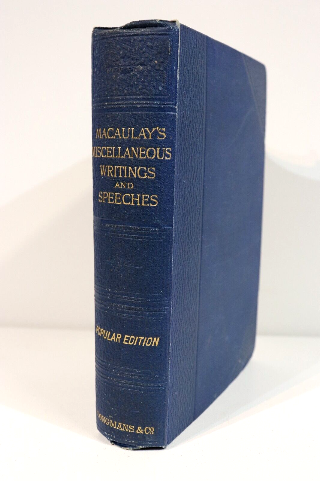 1889 Writings & Speeches Of Lord Macaulay Antique British History Book