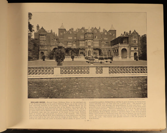 1896 Round London Album Of Photographs Antique British History Book G. Newnes
