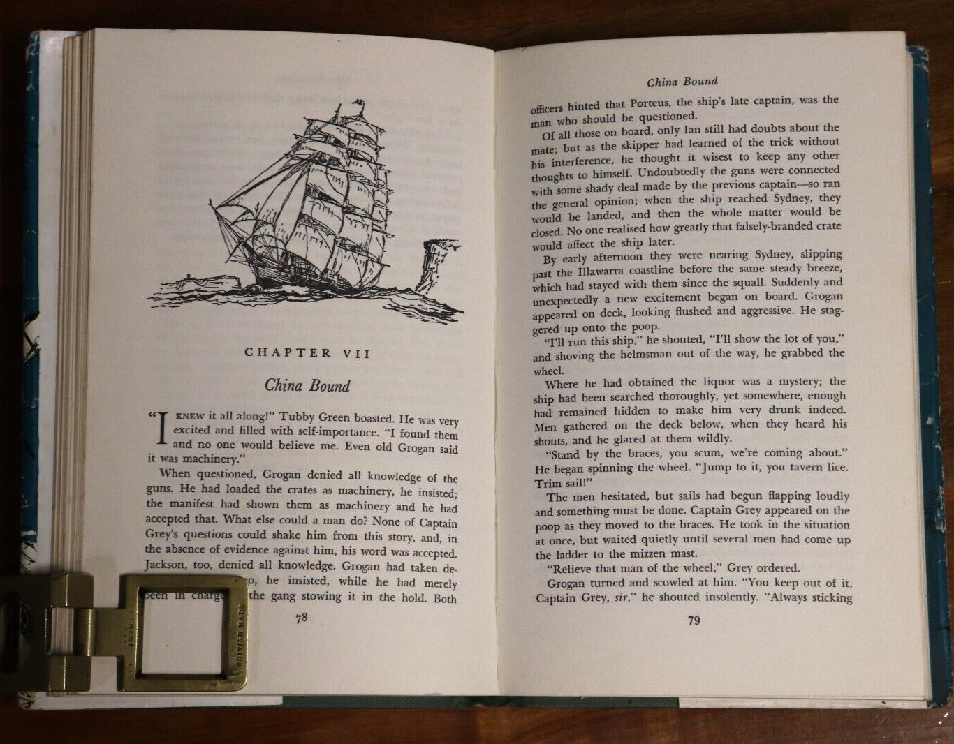 1965 Clipper Ship by Denys Burrows Australian Vintage Maritime Fiction Book