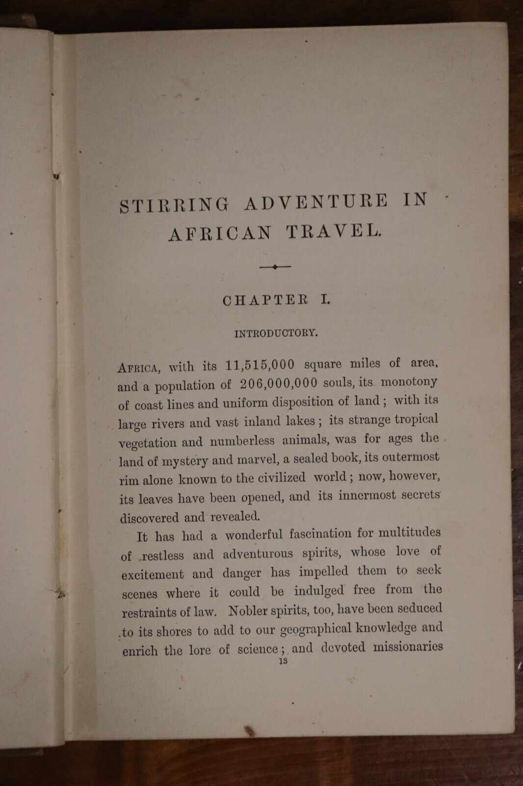 1888 Stirring Adventure In African Travel by Charles Bruce Exploration Book