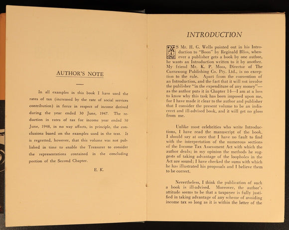 1947 I Can Get It For You Tax Free by E. Kellie Australian Finance History Book