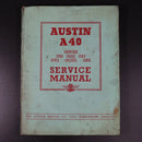 1952 Austin A40 Service Manual Vintage Automotive Reference Book Made In England-1