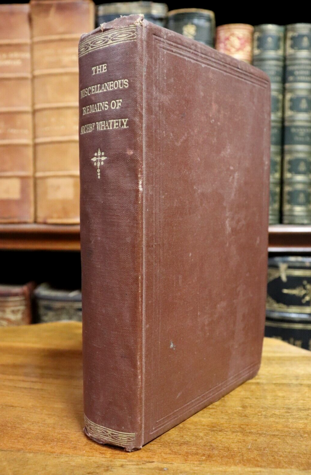 1865 The Commonplace Book Of Richard Whately Antique Irish History Book