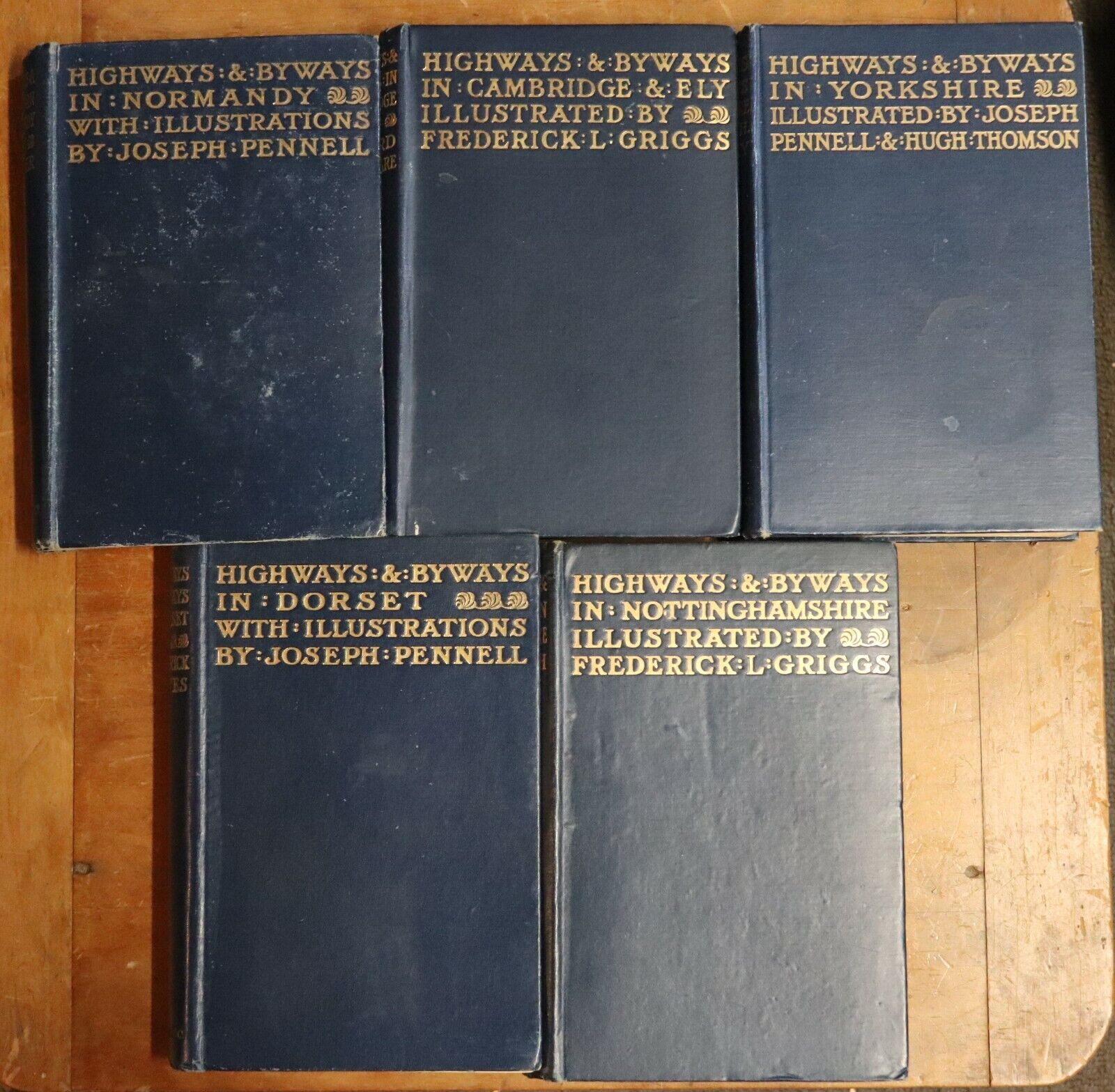 c1903 9vol Highways & Byways Antique British & Irish History Reference Books - 0