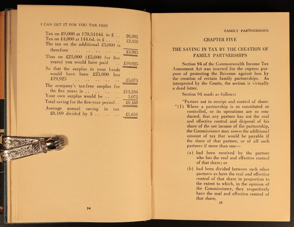 1947 I Can Get It For You Tax Free by E. Kellie Australian Finance History Book