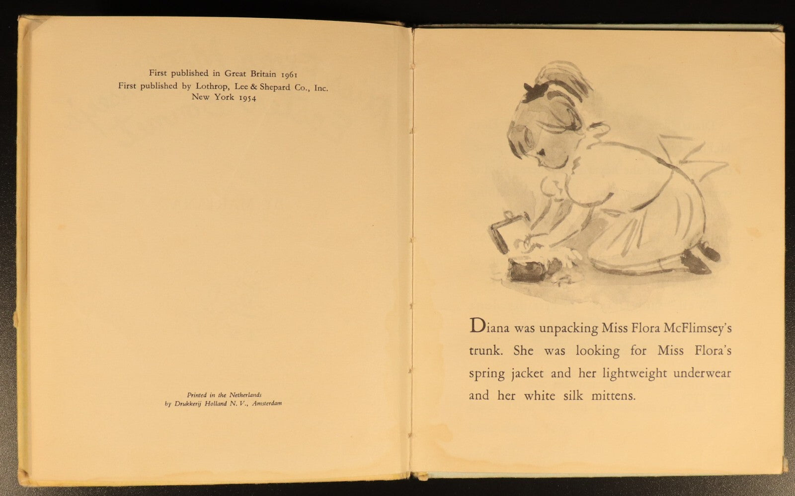 Miss Flora McFlimsey's Easter Bonnet by Mariana 1961 Vintage Children's Book