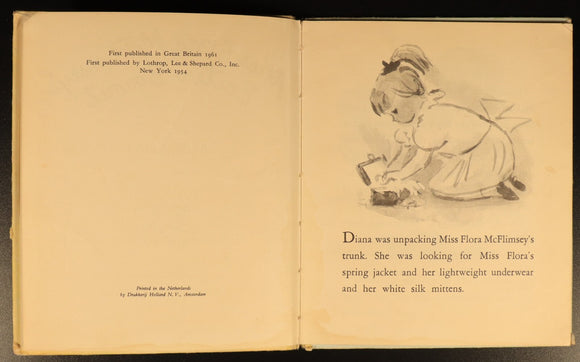 Miss Flora McFlimsey's Easter Bonnet by Mariana 1961 Vintage Children's Book