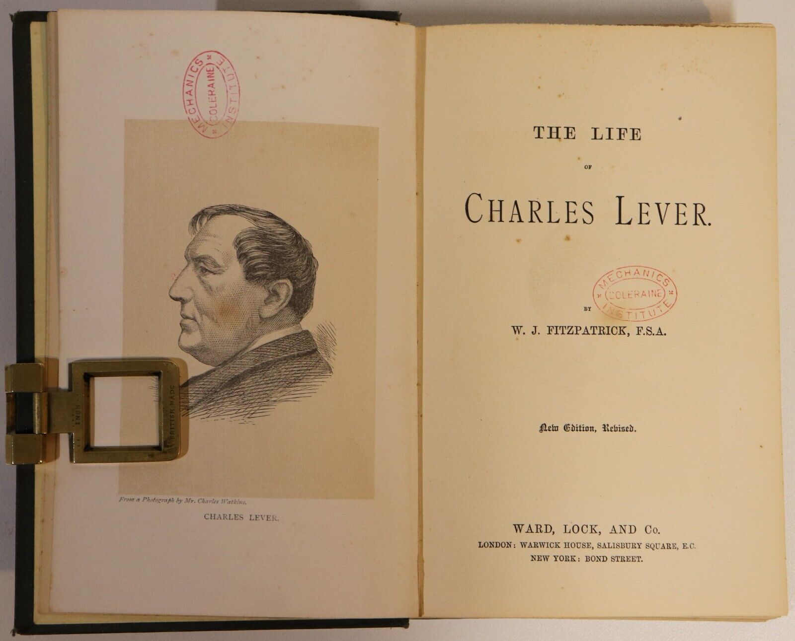 c1890 The Life Of Charles Lever by WJ Fitzpatrick Antique Irish History Book - 0