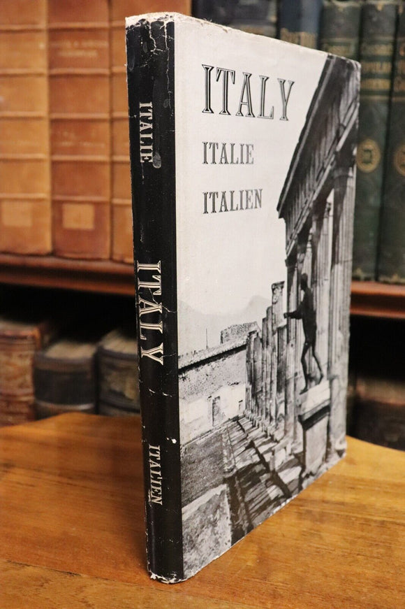 c1961 Italy: A Book Of Photographs Vintage Italian Photographic History Book